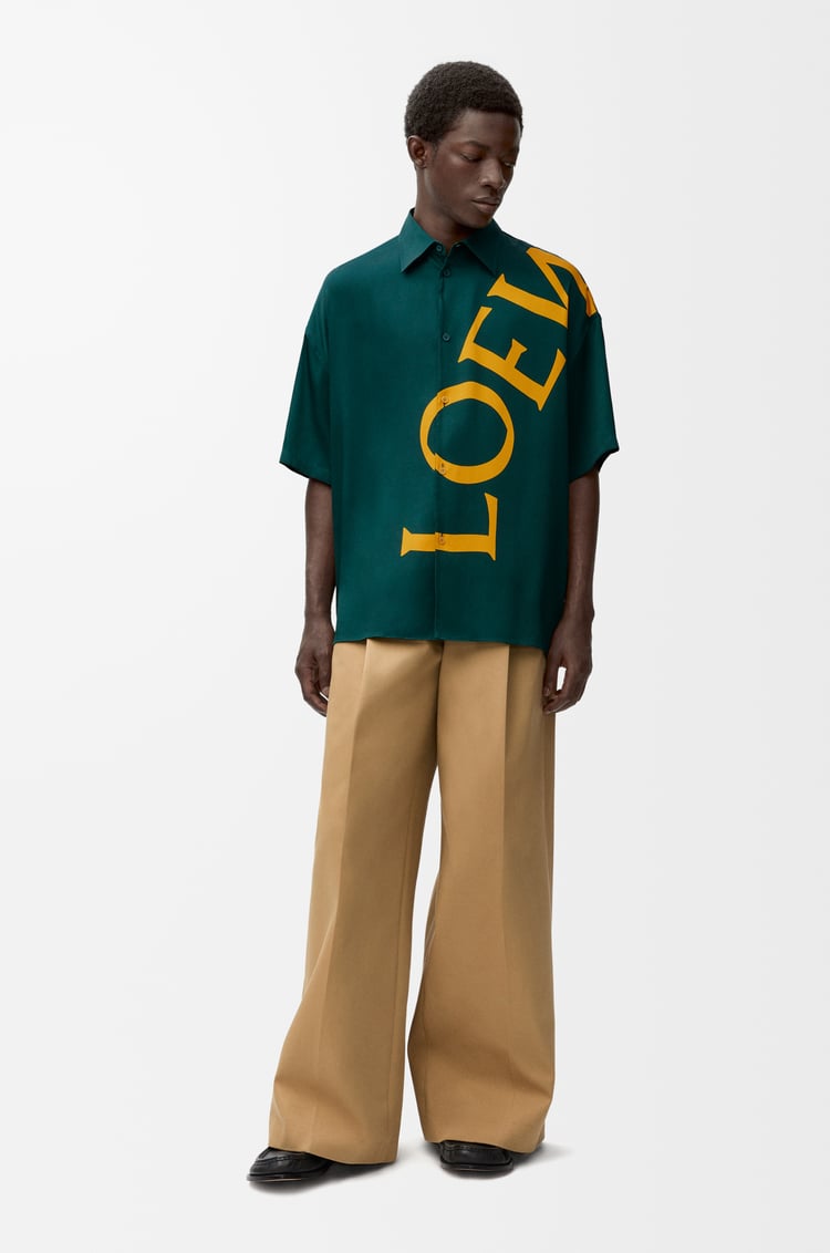 Loewe Short Sleeve Shirt In Silk 1 Colours