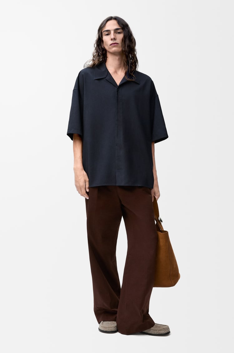 Loewe Short Sleeve Shirt In Wool 1 Colours