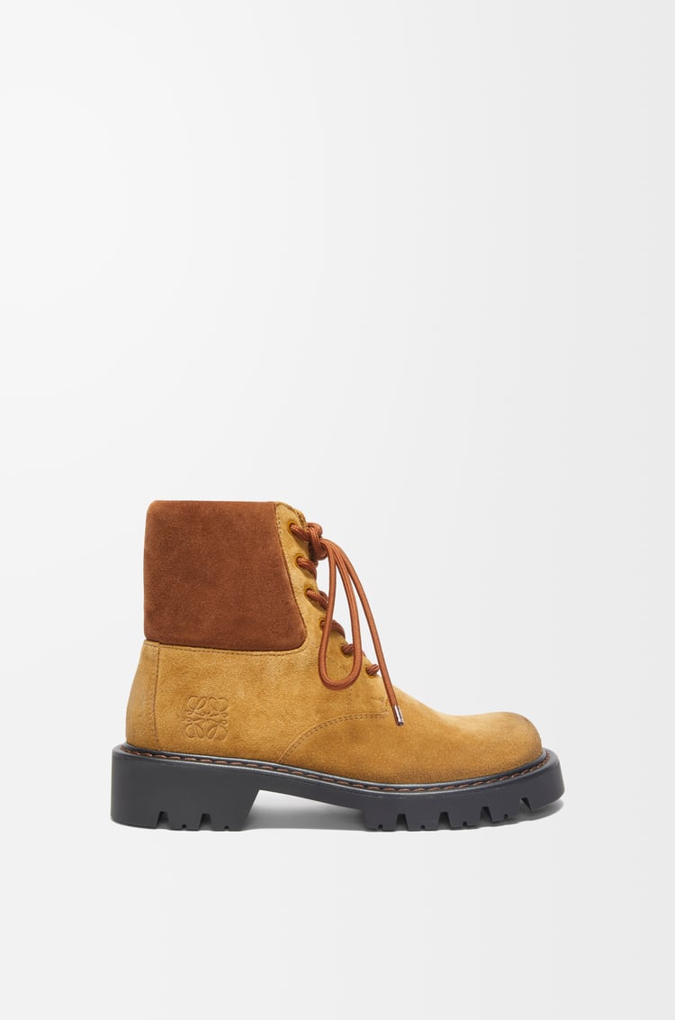 Loewe Sierra combat ankle boot in suede 2 Colours