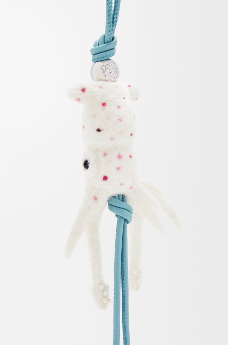 Loewe Squid Charm In Felt And Calfskin 1 Colours