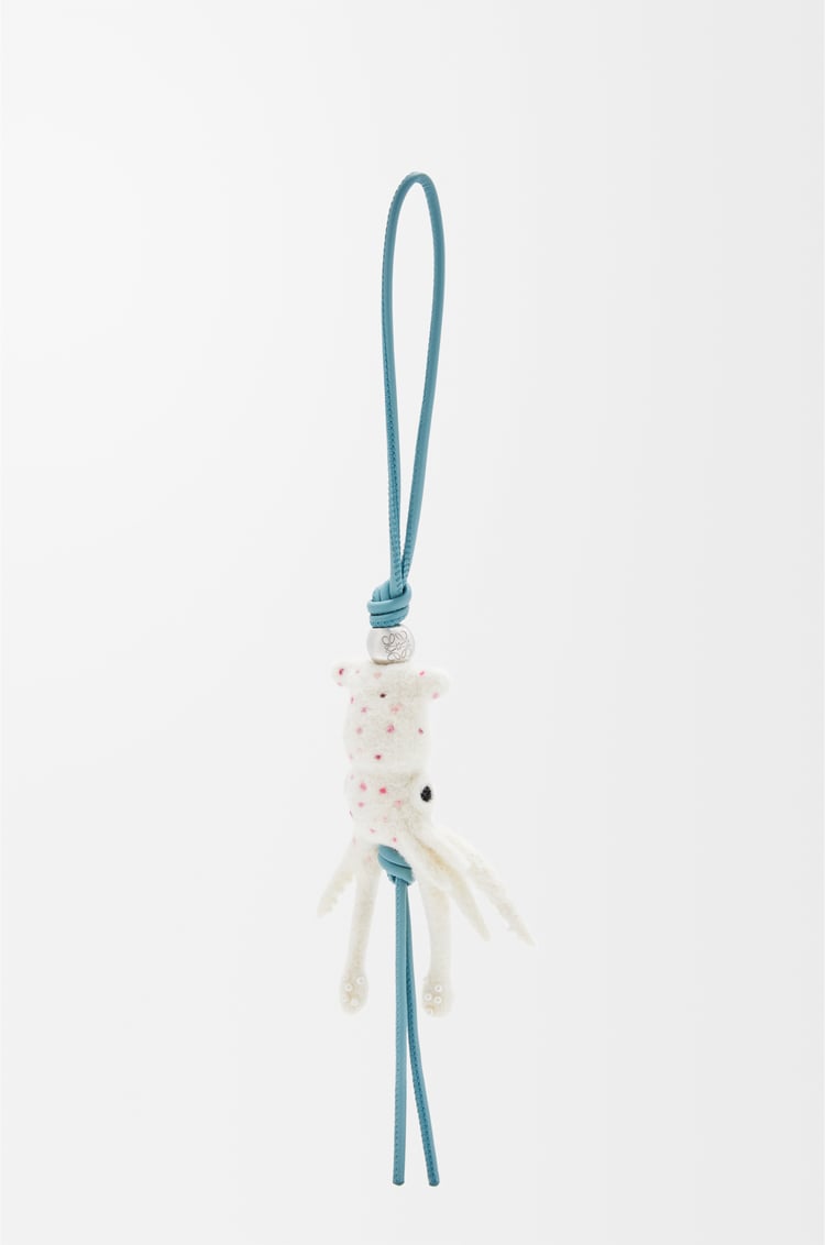 Loewe Squid charm in felt and calfskin 1 Colours