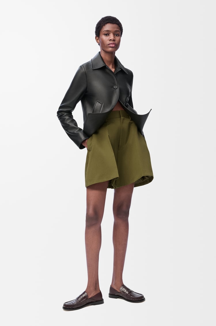 Loewe Trapeze Shorts In Cotton And Silk 2 Colours