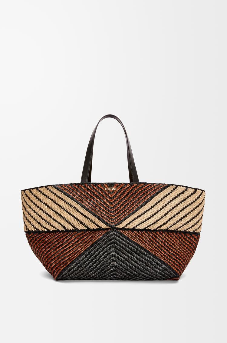 Loewe XXL Puzzle Fold Tote in raffia 1 Colours