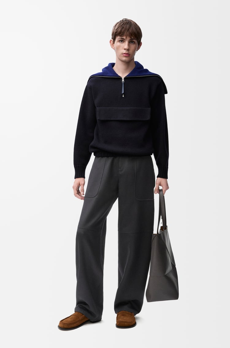 Loewe Zip-up Sweater In Wool 1 Colours