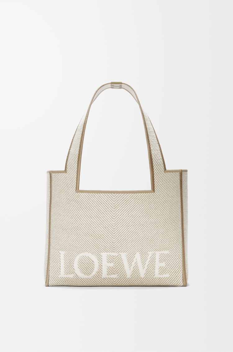Loewe Medium LOEWE Font tote in jacquard canvas 1 Colours
