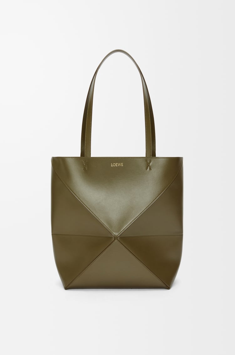 Loewe Medium Puzzle Fold tote in shiny calfskin 9 Colours