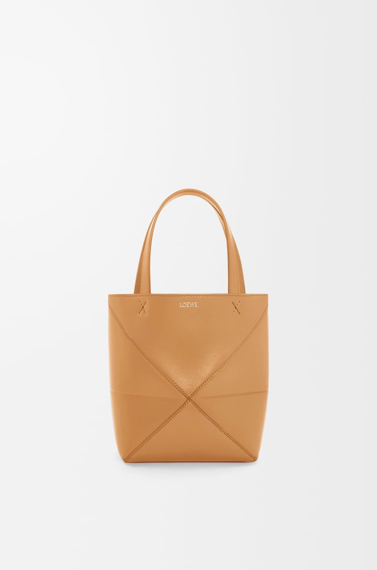 Loewe Mini Puzzle Fold tote in shiny calfskin 8 Colours