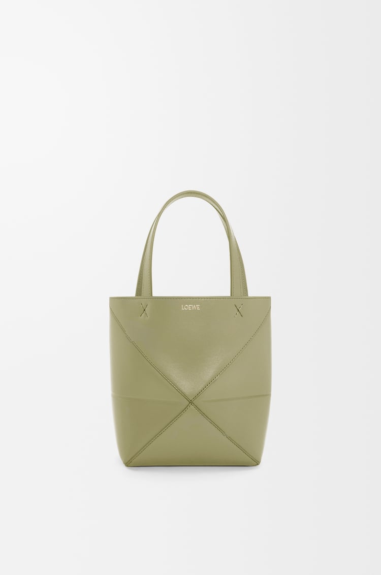 Loewe Mini Puzzle Fold tote in shiny calfskin 8 Colours
