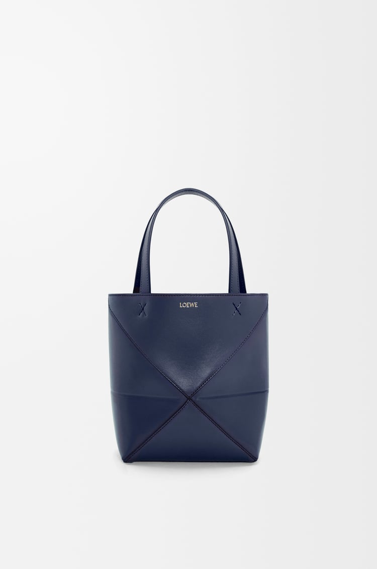 Loewe Mini Puzzle Fold tote in shiny calfskin 8 Colours