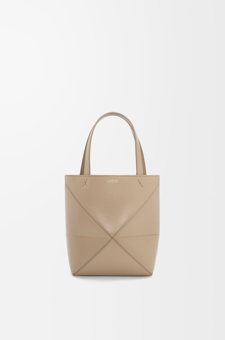 Loewe Mini Puzzle Fold tote in shiny calfskin 8 Colours