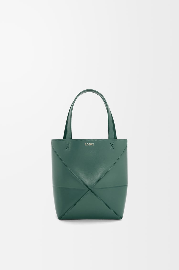 Loewe Mini Puzzle Fold tote in shiny calfskin 8 Colours