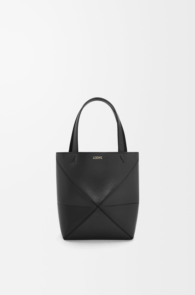 Loewe Mini Puzzle Fold tote in shiny calfskin 8 Colours