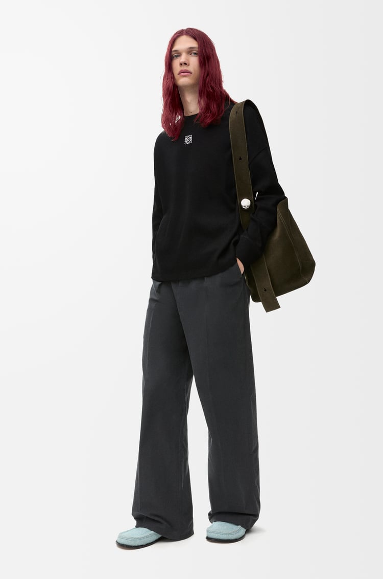 Loewe Oversized Fit Long Sleeve T-shirt In Cotton 2 Colours