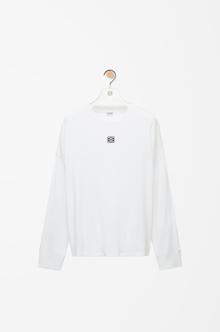 Loewe Oversized fit long sleeve T-shirt in cotton 2 Colours