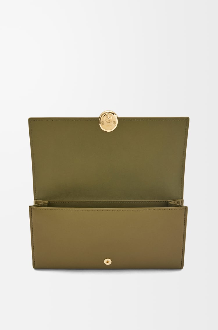 Loewe Pebble Continental Wallet In Shiny Nappa Calfskin 5 Colours