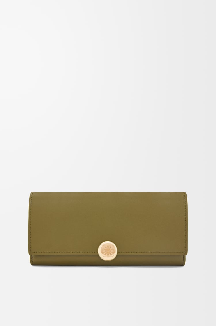 Loewe Pebble Continental Wallet In Shiny Nappa Calfskin 5 Colours