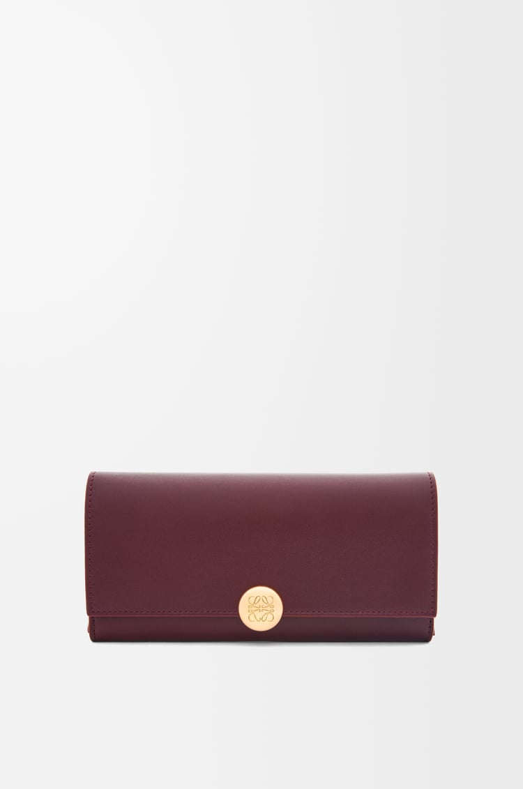 Loewe Pebble continental wallet in shiny nappa calfskin 5 Colours