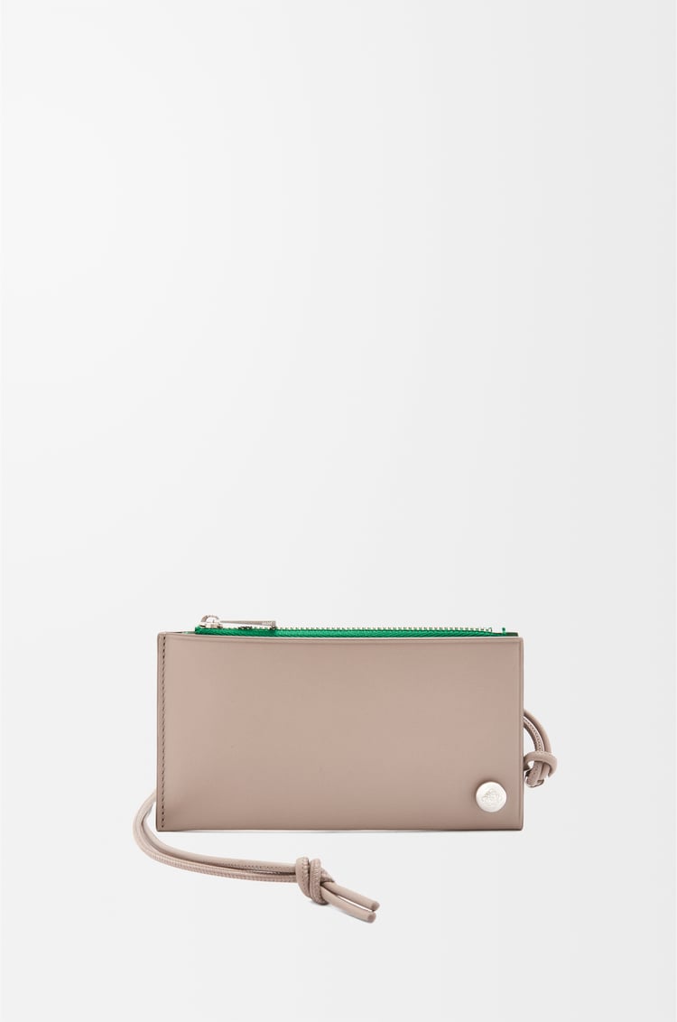 Loewe Pebble Slider coin cardholder in shiny nappa calfskin 2 Colours