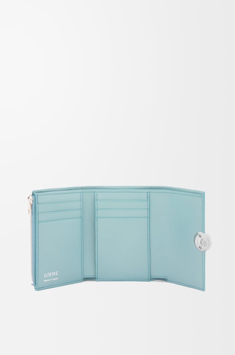 Loewe Pebble Small Vertical Wallet In Shiny Nappa Calfskin 9 Colours