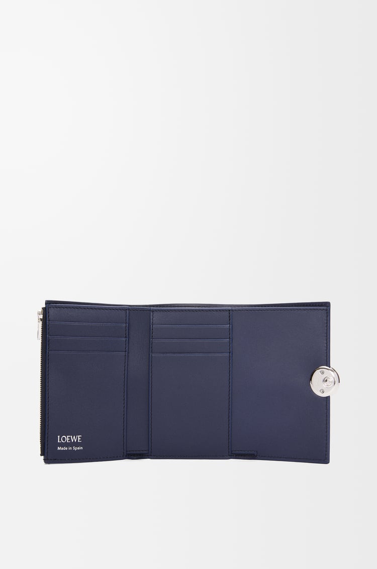 Loewe Pebble Small Vertical Wallet In Shiny Nappa Calfskin 9 Colours