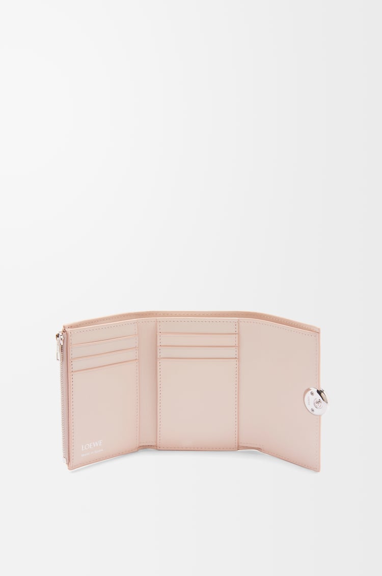 Loewe Pebble Small Vertical Wallet In Shiny Nappa Calfskin 9 Colours