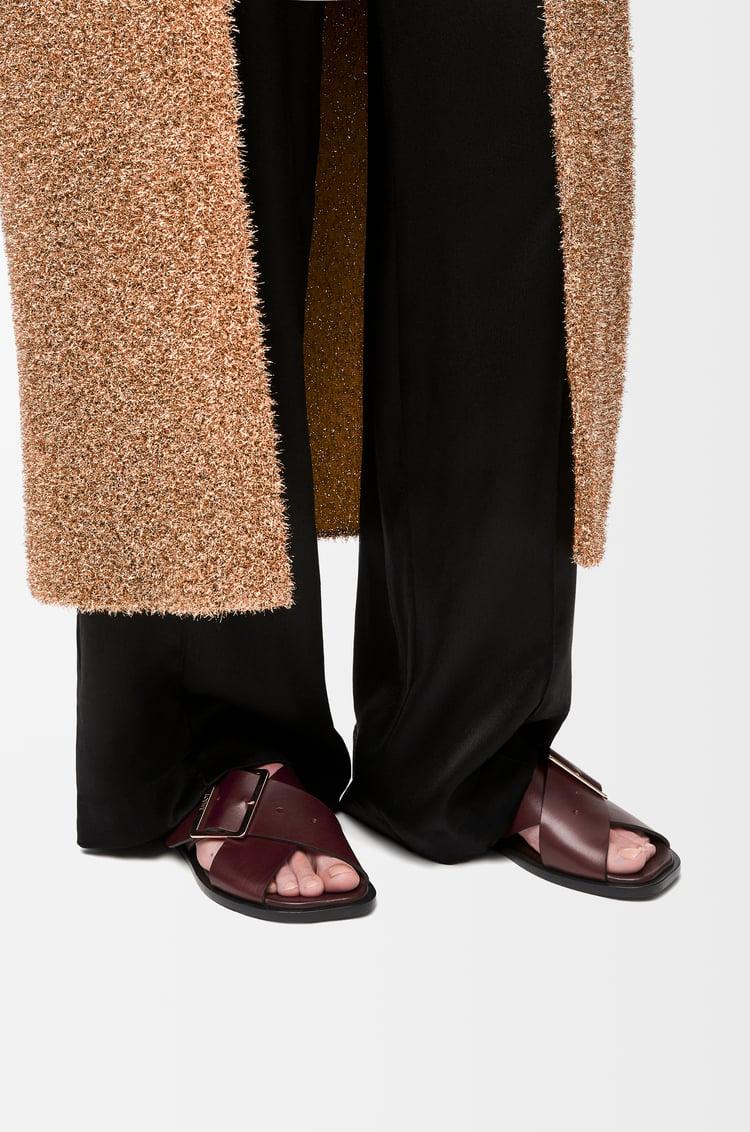 Loewe Petal Belt Flat Sandal In Vegetable-tanned Calfskin 2 Colours