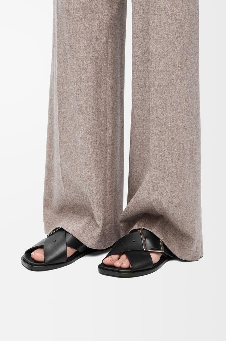 Loewe Petal Belt Flat Sandal In Vegetable-tanned Calfskin 2 Colours