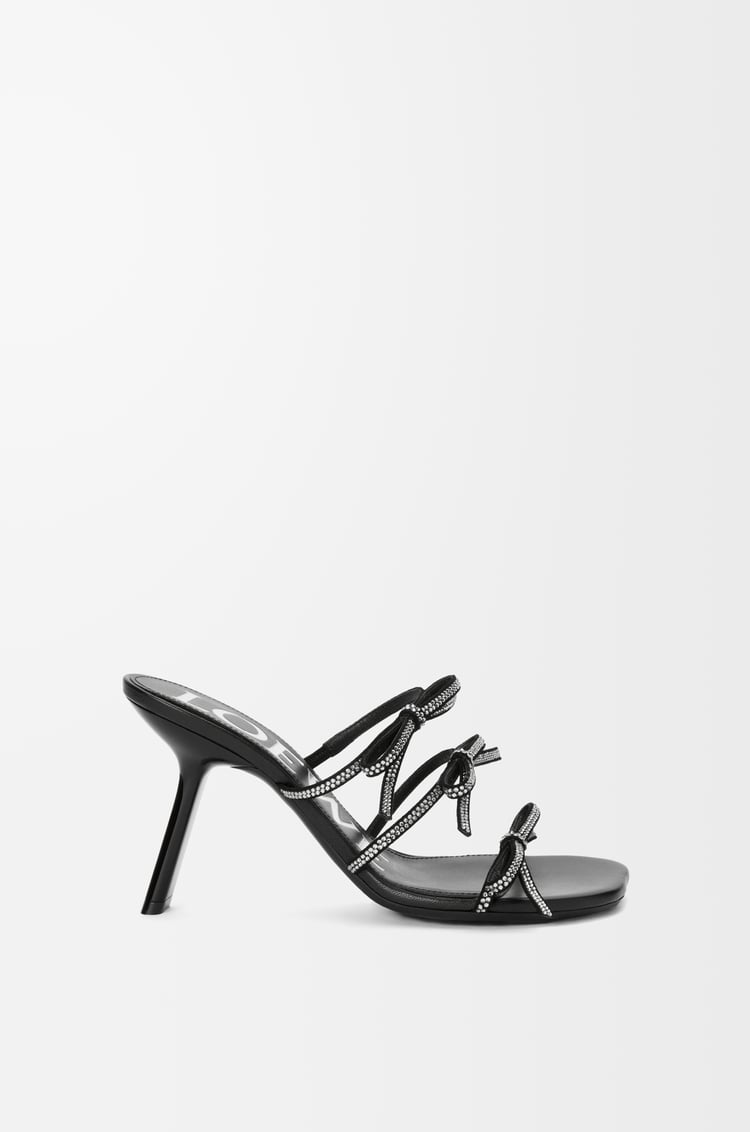 Loewe Petal sandal in suede and rhinestones 2 Colours