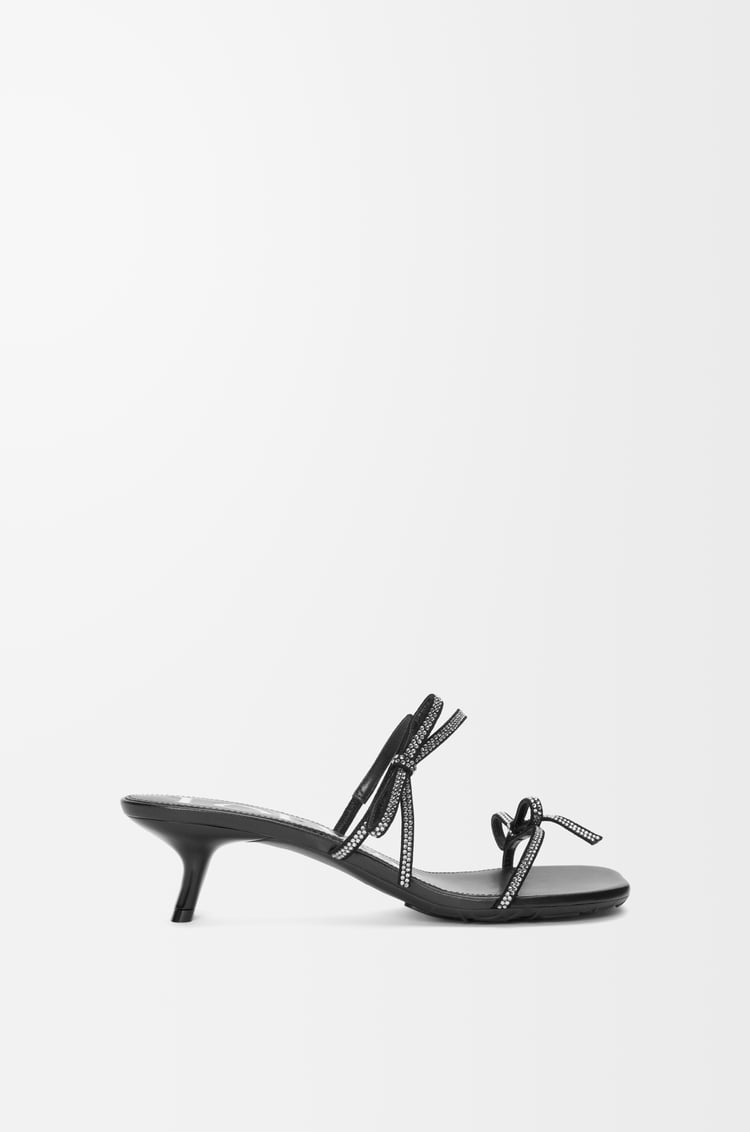 Loewe Petal sandal in suede and rhinestones 2 Colours