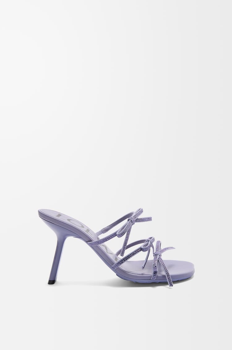 Loewe Petal sandal in suede and rhinestones 2 Colours