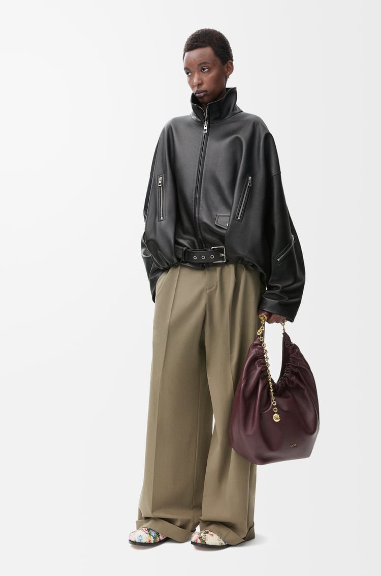 Loewe Pleated Trousers In Cotton And Silk 2 Colours
