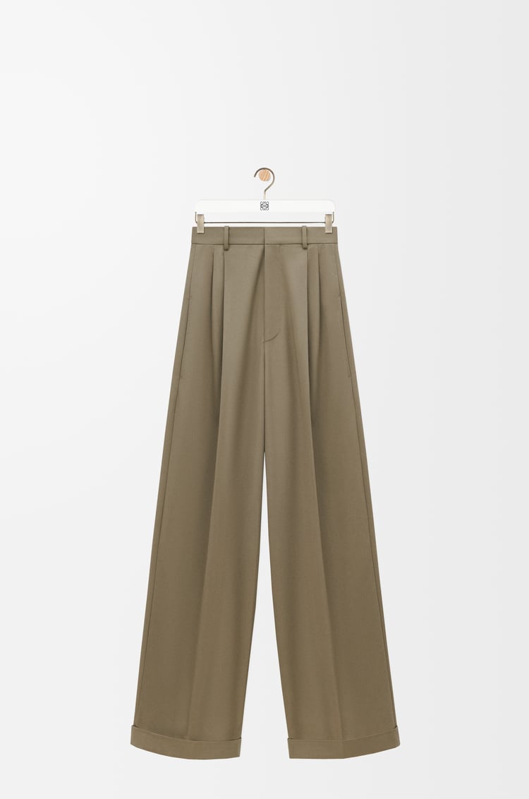 Loewe Pleated trousers in cotton and silk 2 Colours