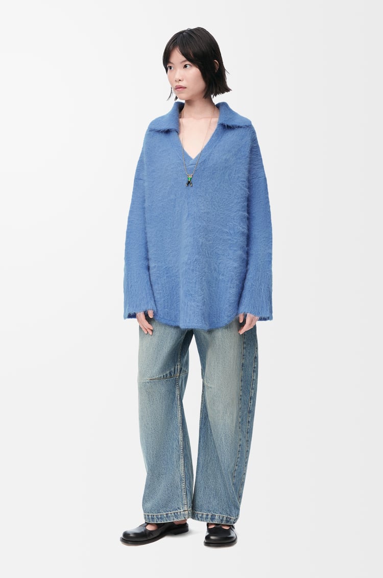 Loewe Polo Sweater In Alpaca And Wool Blend 2 Colours