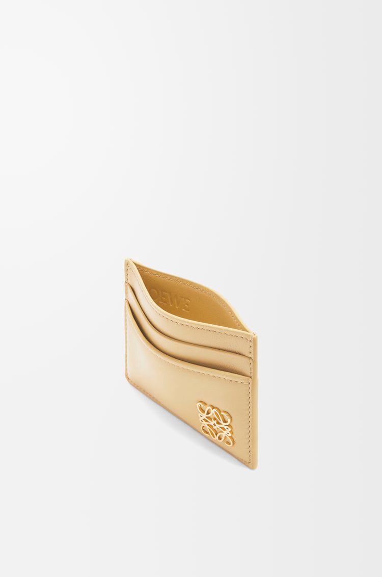 Loewe Puffer Anagram Plain Cardholder In Shiny Nappa Calfskin 3 Colours