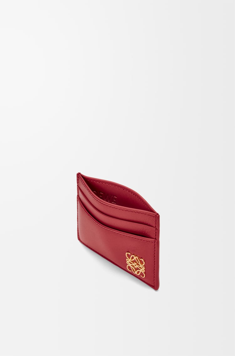 Loewe Puffer Anagram Plain Cardholder In Shiny Nappa Calfskin 3 Colours