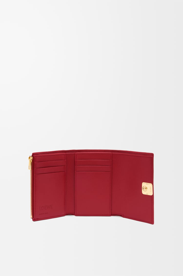Loewe Puffer Anagram Small Vertical Wallet In Shiny Nappa Calfskin 5 Colours