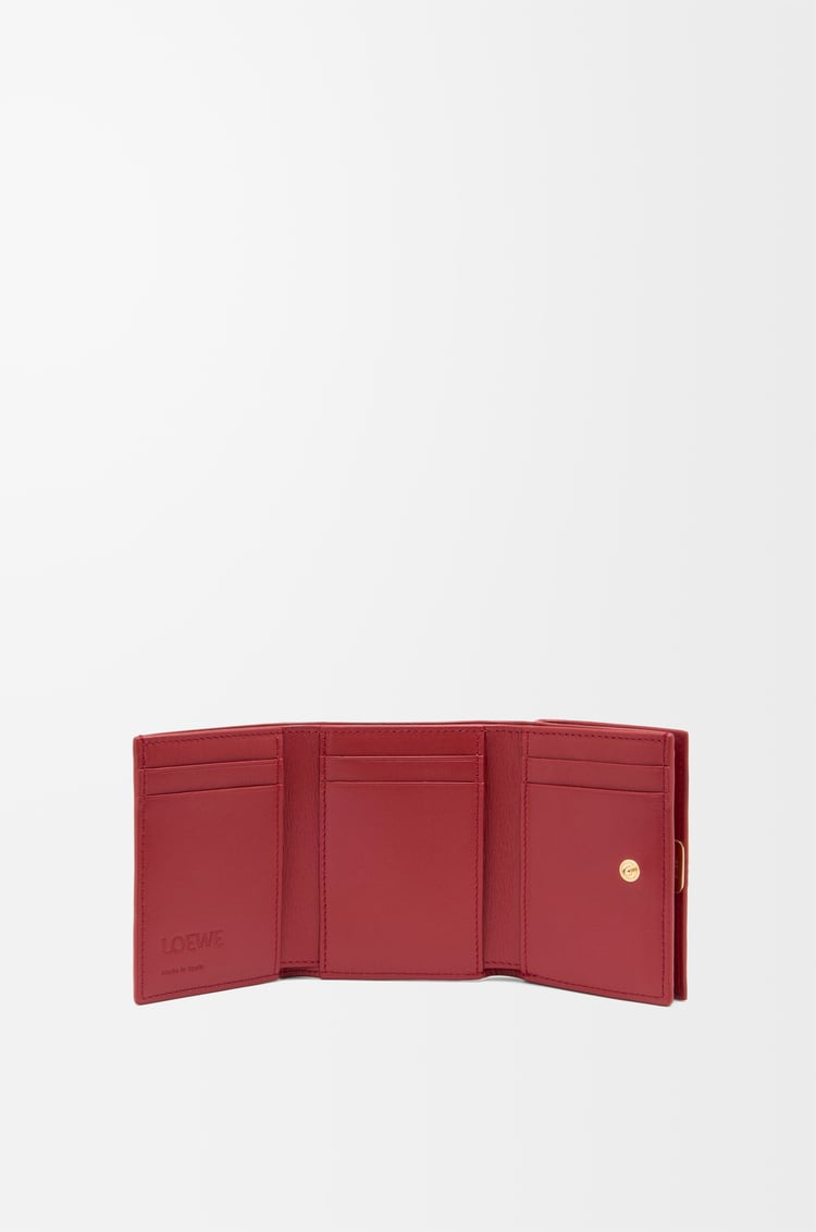 Loewe Puffer Anagram Trifold Wallet In Shiny Nappa Calfskin 5 Colours