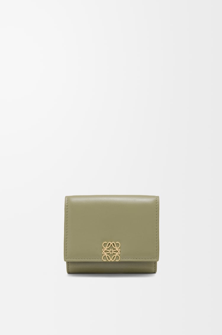 Loewe Puffer Anagram trifold wallet in shiny nappa calfskin 5 Colours