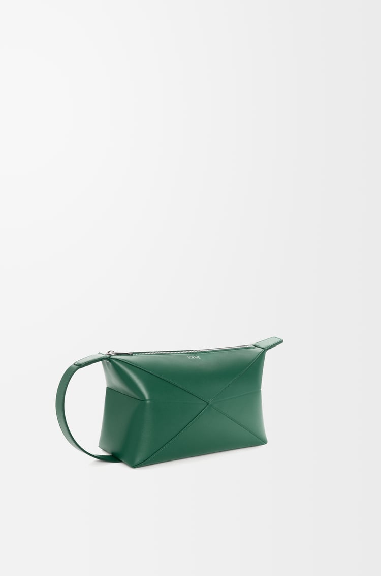 Loewe Puzzle Fold Wash Bag In Shiny Calfskin 4 Colours