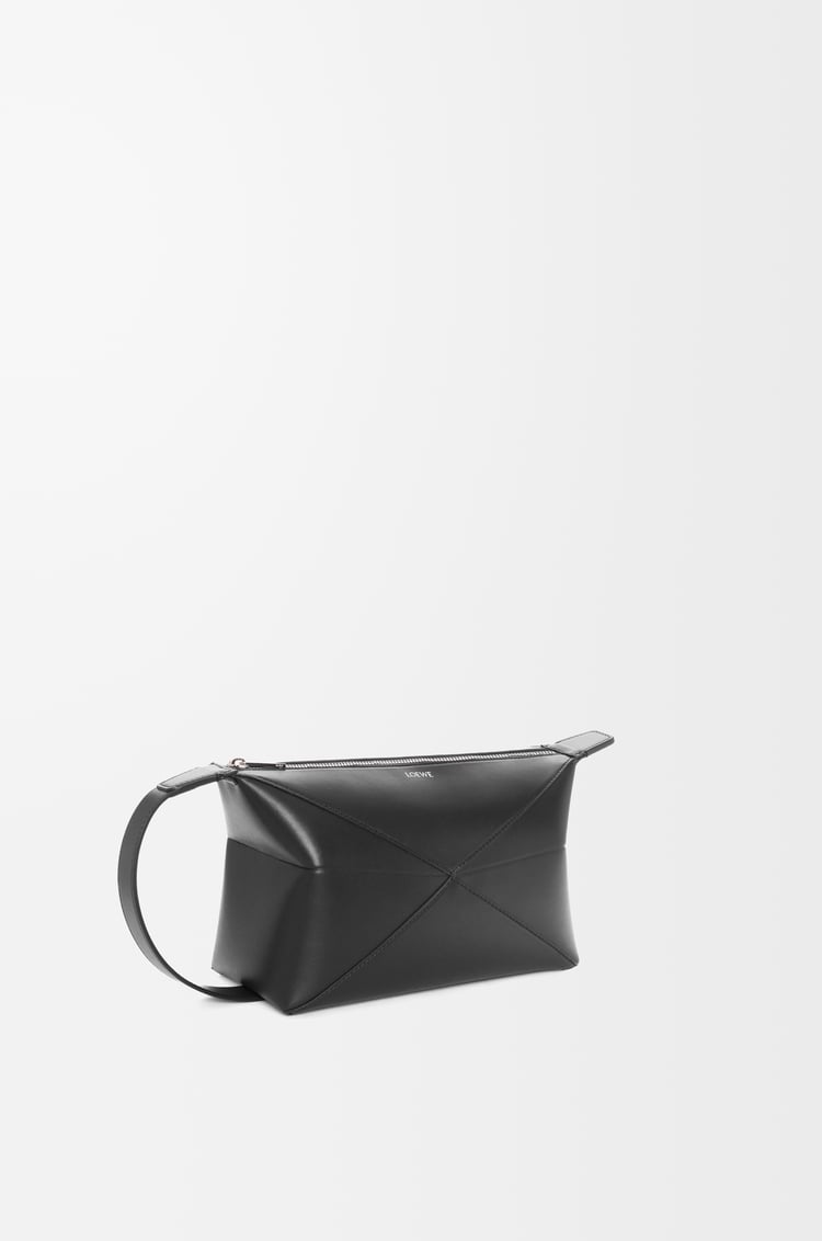 Loewe Puzzle Fold Wash Bag In Shiny Calfskin 4 Colours