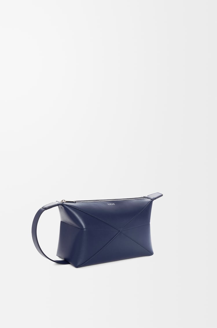 Loewe Puzzle Fold Wash Bag In Shiny Calfskin 4 Colours