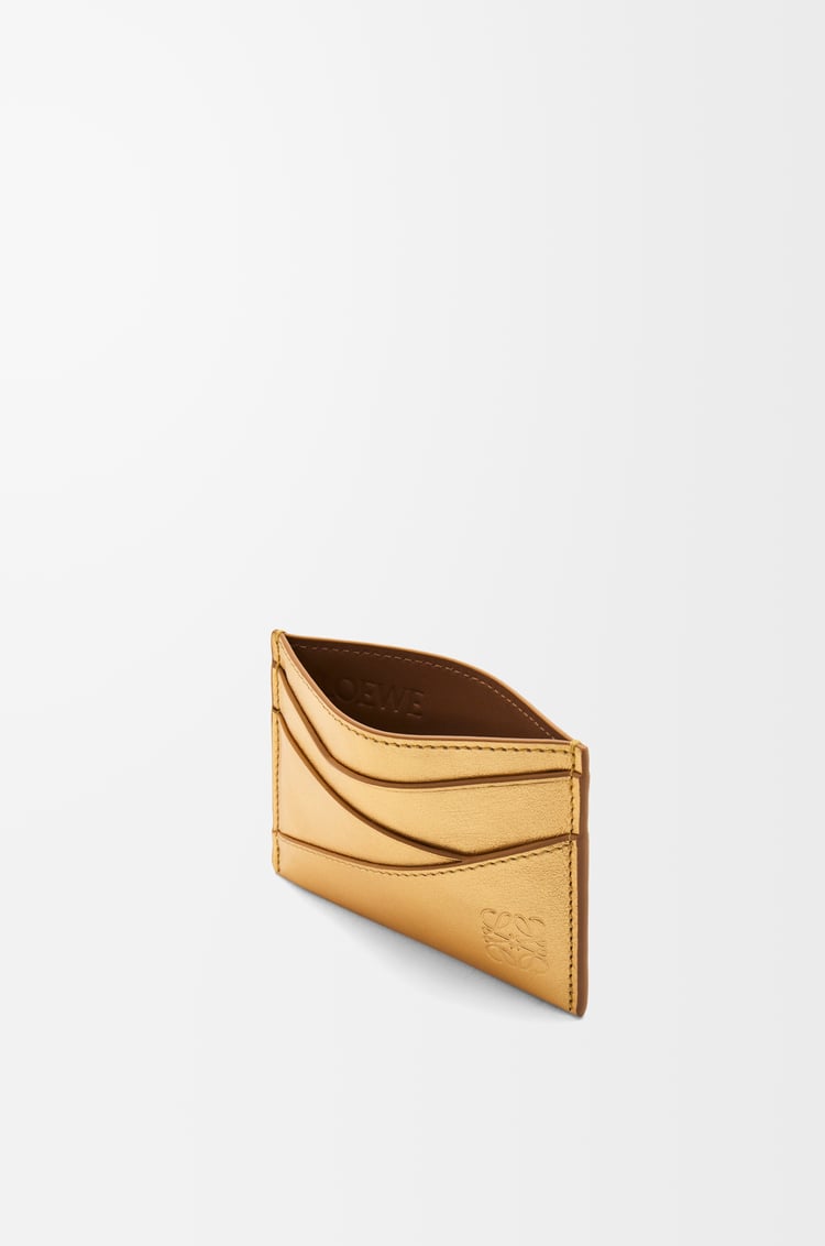 Loewe Puzzle Plain Cardholder In Metallic Calfskin 2 Colours