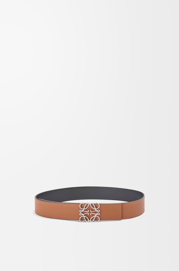 Loewe Reversible Anagram belt in soft grained calfskin and smooth calfskin 3 Colours