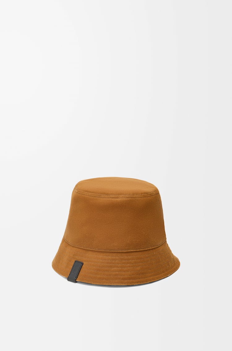 Loewe Reversible bucket hat in waxed canvas and tartan 2 Colours