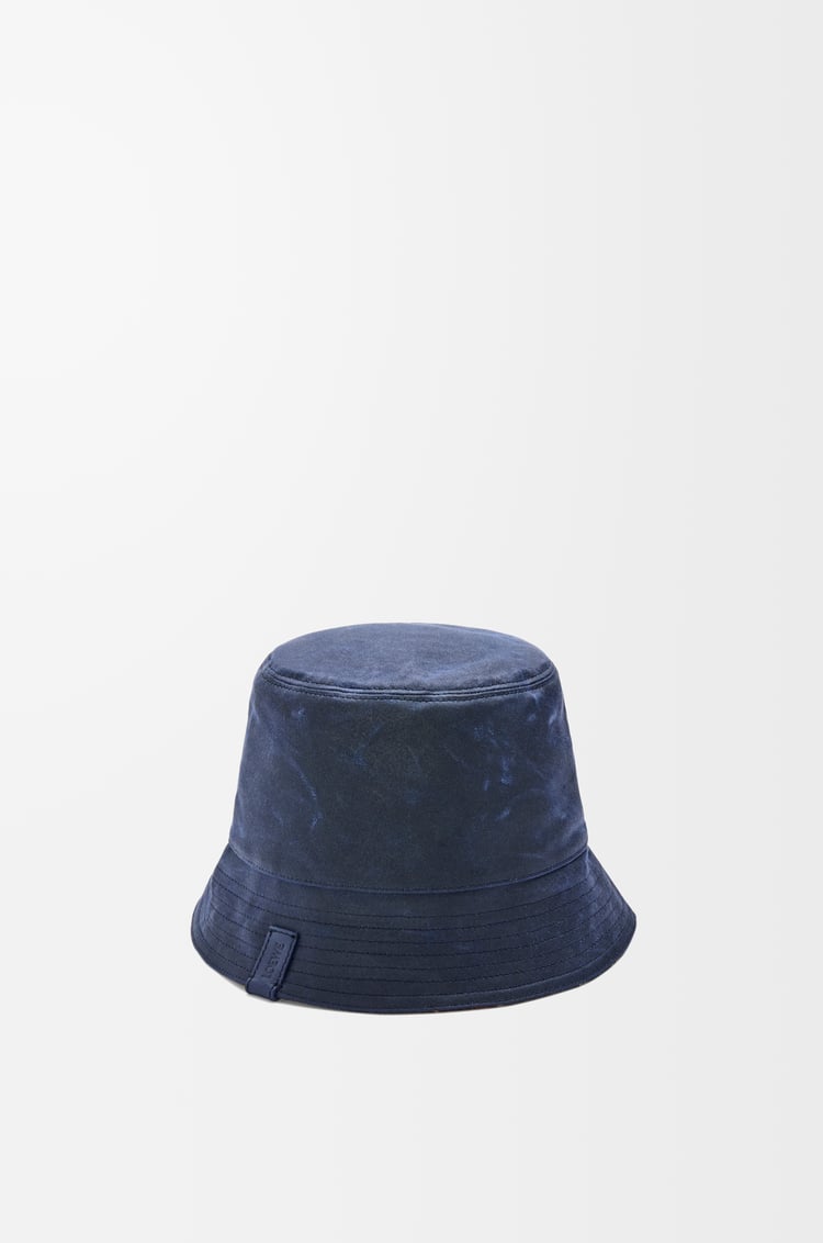 Loewe Reversible bucket hat in waxed canvas and tartan 2 Colours