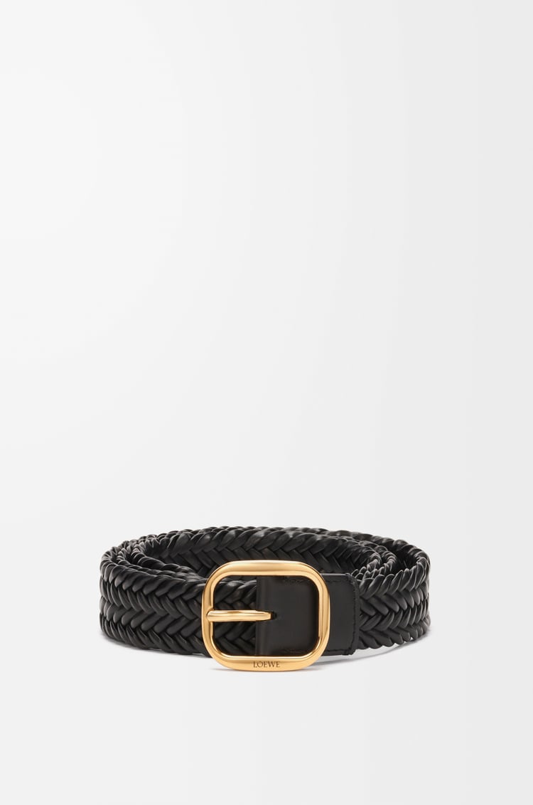 Loewe Rounded soft woven belt in calfskin 2 Colours