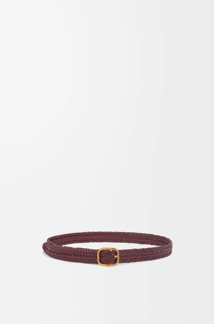 Loewe Rounded soft woven belt in calfskin 2 Colours