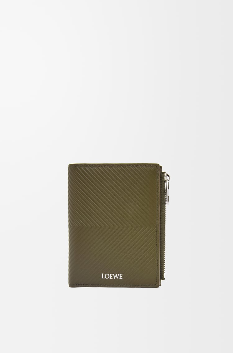 Loewe Slim compact walllet in textured classic calfskin 4 Colours