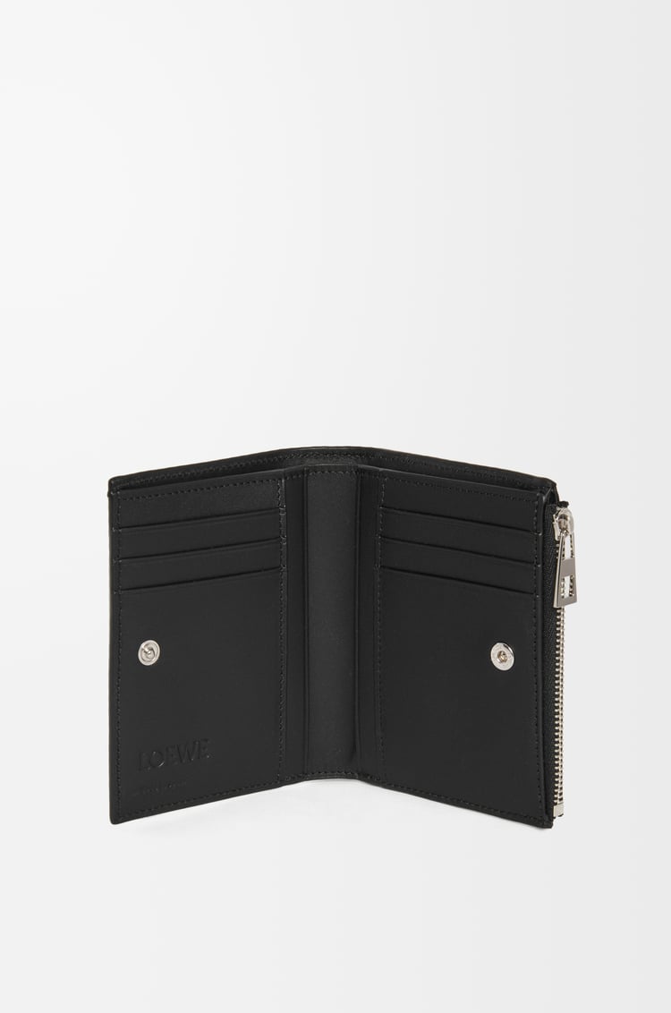 Loewe Slim Compact Walllet In Textured Classic Calfskin 4 Colours
