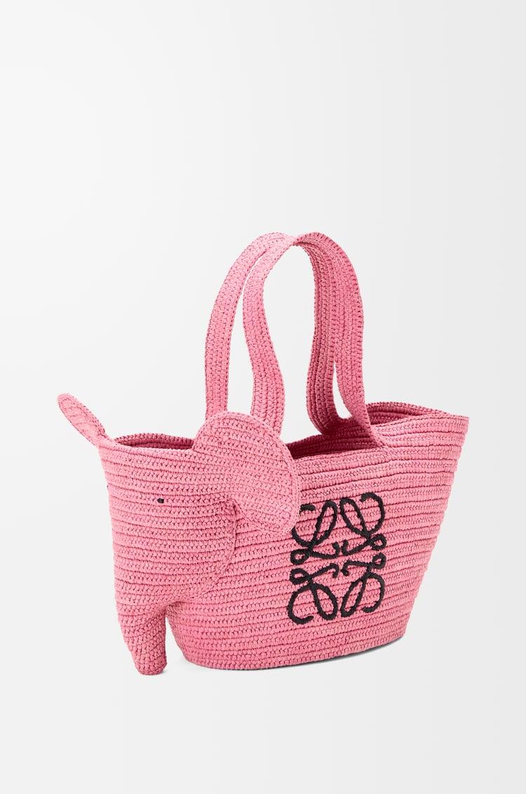 Loewe Small Elephant Basket Bag In Raffia 1 Colours